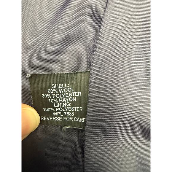 Anne Klein Wool Blend Peacoat Women’s Small - Picture 4 of 6